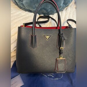 Prada Saffiano Leather Tote Bag